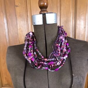 Handmade 20 Strand Statement Necklace